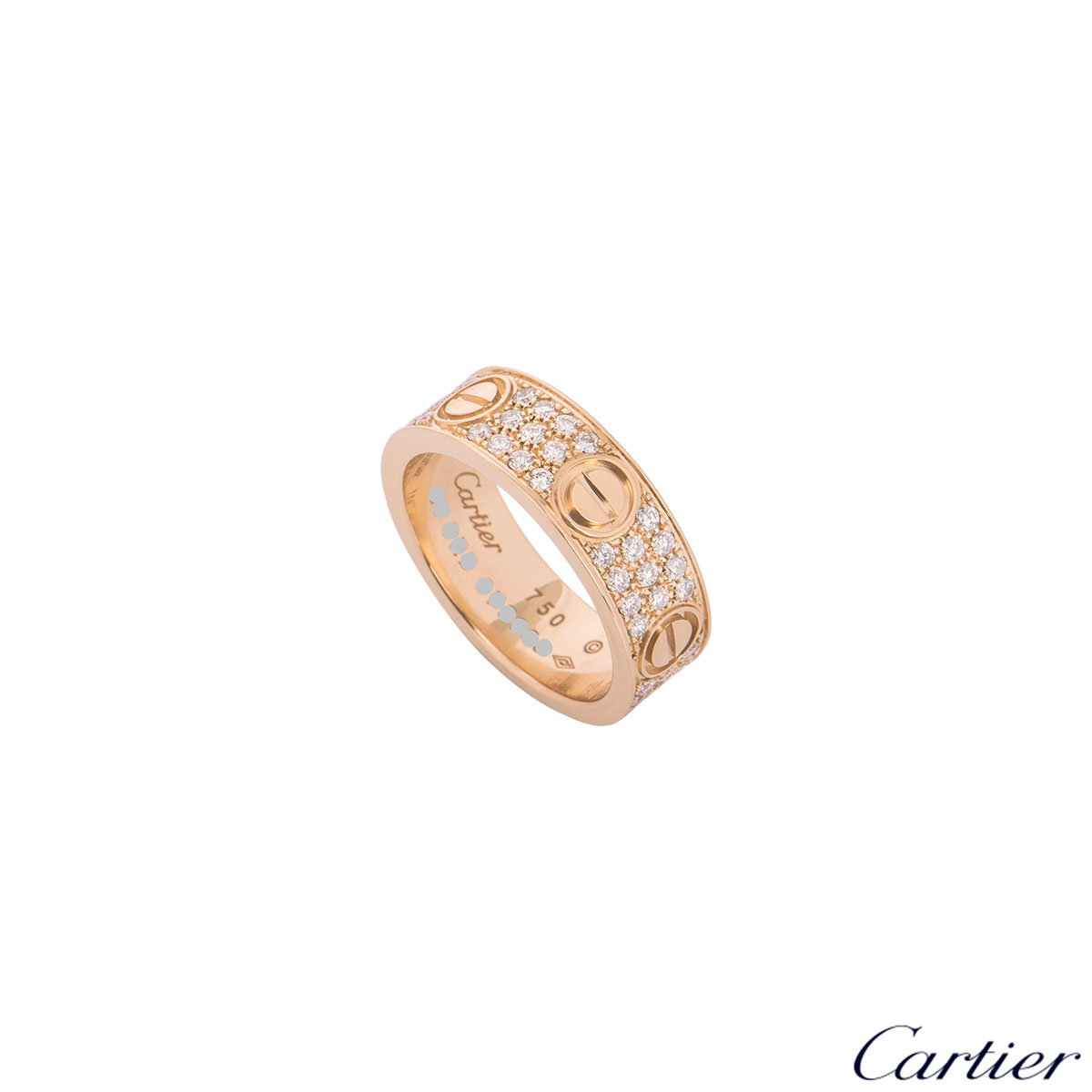 cartier pave engagement ring